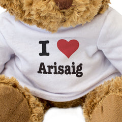 I LOVE ARISAIG - Teddy Bear - Cute Cuddly Soft - Scotland Souvenir Gift Present