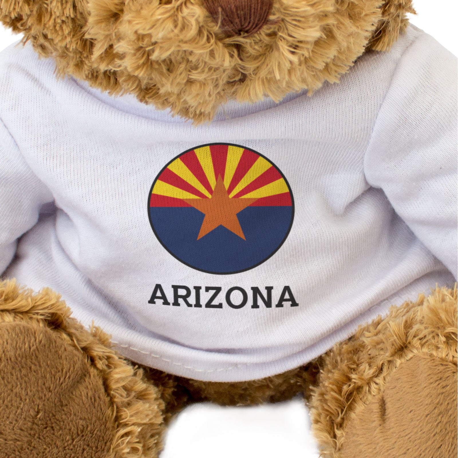 ARIZONA FLAG ROUNDEL - Teddy Bear - Cute Cuddly Soft - USA Gift Present