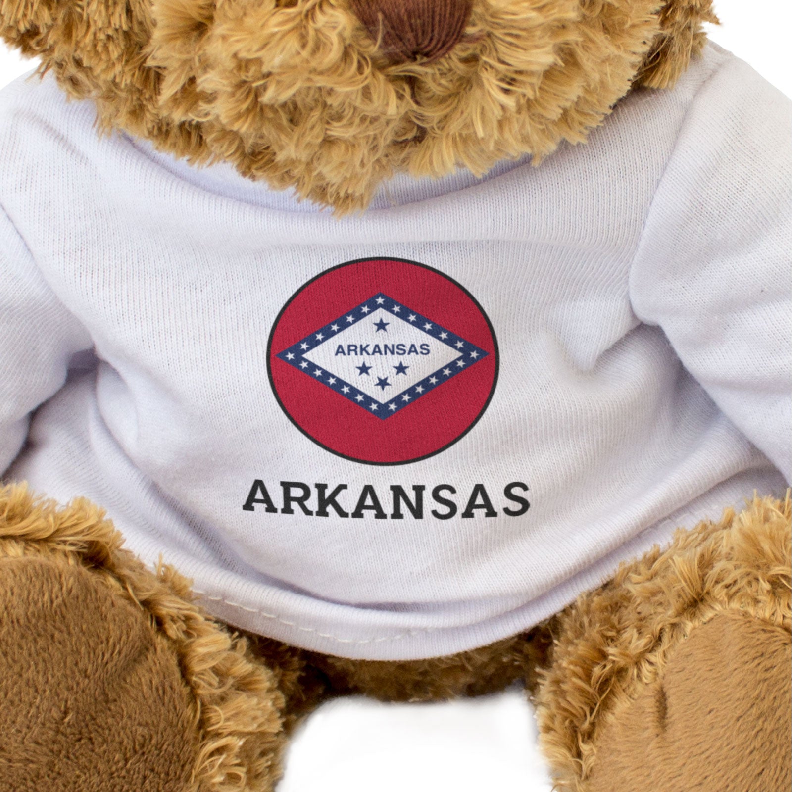 ARKANSAS FLAG ROUNDEL - Teddy Bear - Cute Cuddly Soft - USA Gift Present