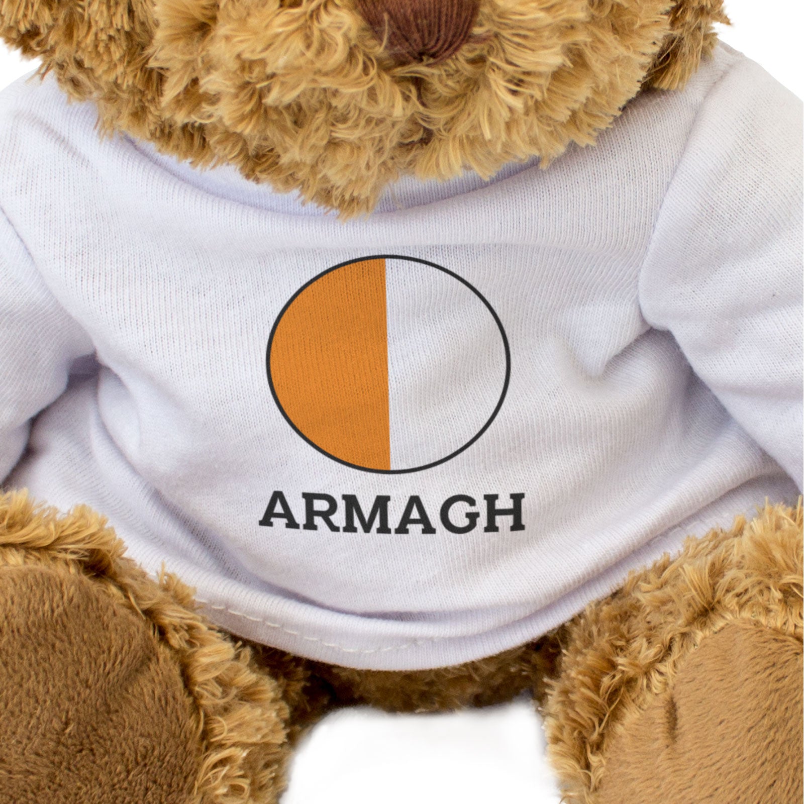 ARMAGH COUNTY COLOURS (ROUNDEL) - Teddy Bear - Cute - Ireland Gift Present