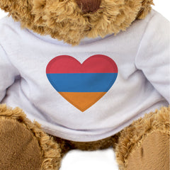 ARMENIA FLAG HEART - Teddy Bear - Cute Cuddly Soft - Armenian Gift Present