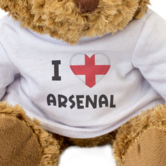 I LOVE ARSENAL (ENGLAND FLAG) - Teddy Bear - Cute Funny Souvenir Gift Present
