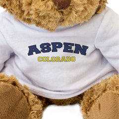 ASPEN, COLORADO - Teddy Bear - Cute Cuddly Funny Soft Adorable - Gift Present