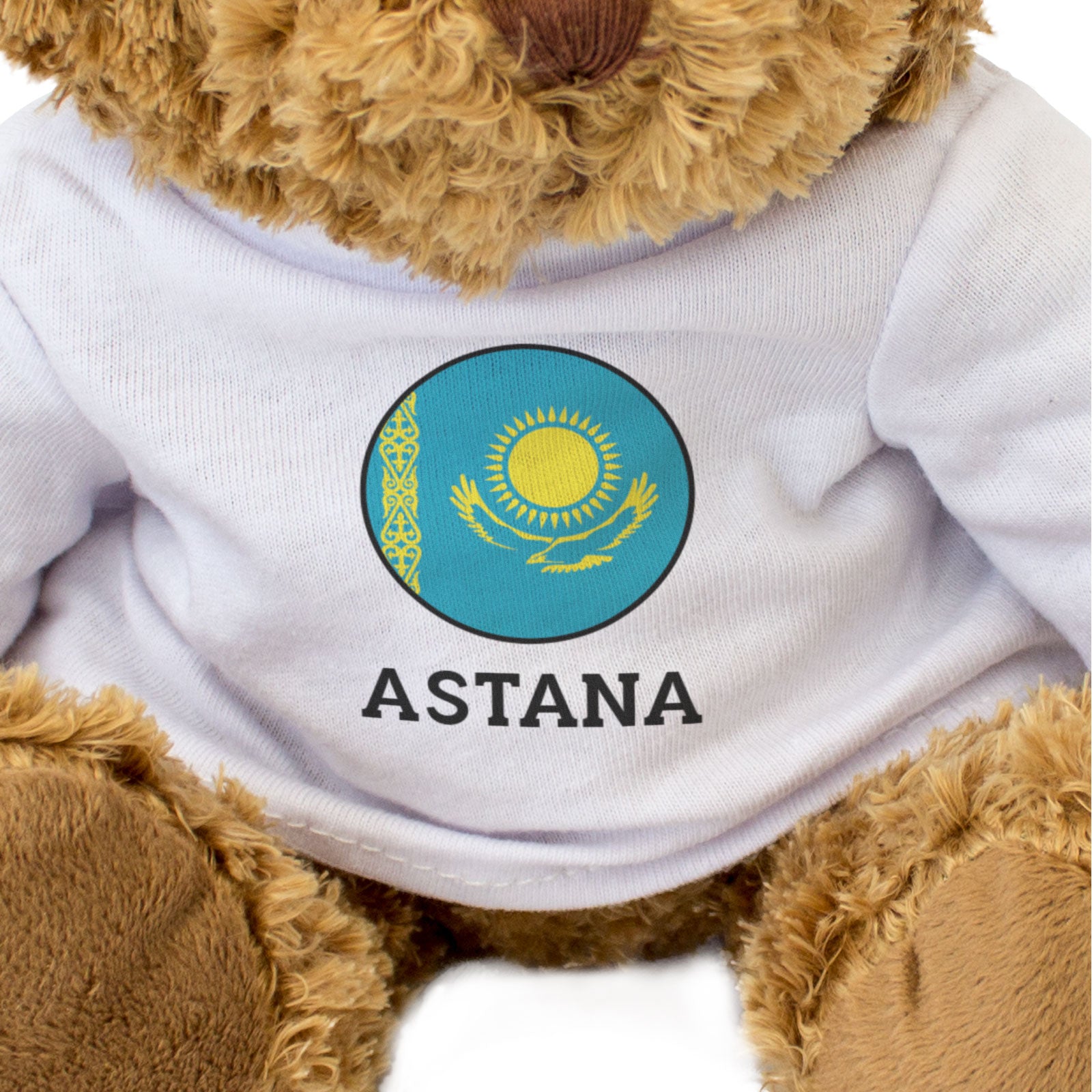 ASTANA (KAZAKHSTAN FLAG ROUNDEL) - Teddy Bear - Funny Souvenir Gift Present