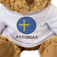 ASTURIAS FLAG ROUNDEL - Teddy Bear - Cute Cuddly - Spain Souvenir Gift Present