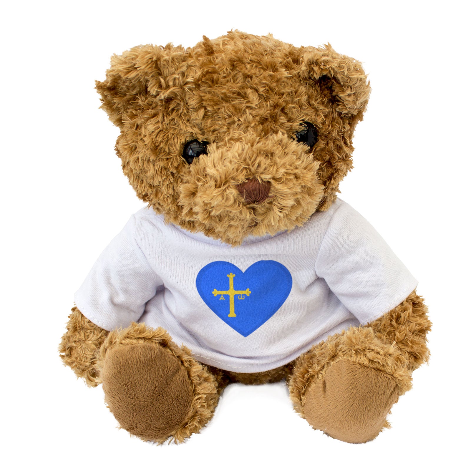 ASTURIAS FLAG HEART - Teddy Bear - Cute Cuddly Soft - Spain Gift Present