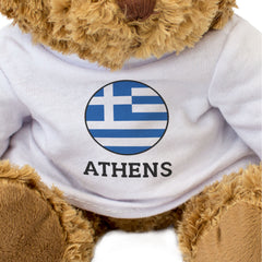 ATHENS (GREECE FLAG ROUNDEL) - Teddy Bear - Funny Greek Souvenir Gift Present