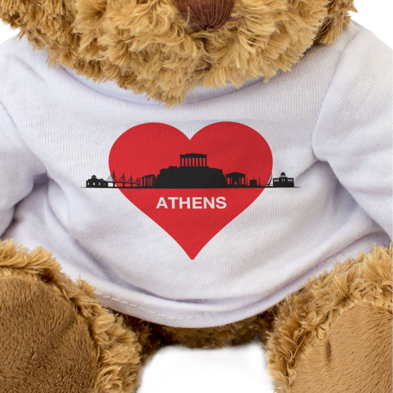 ATHENS CITY SKYLINE - Teddy Bear - Cute Funny - Greece Souvenir Gift Present