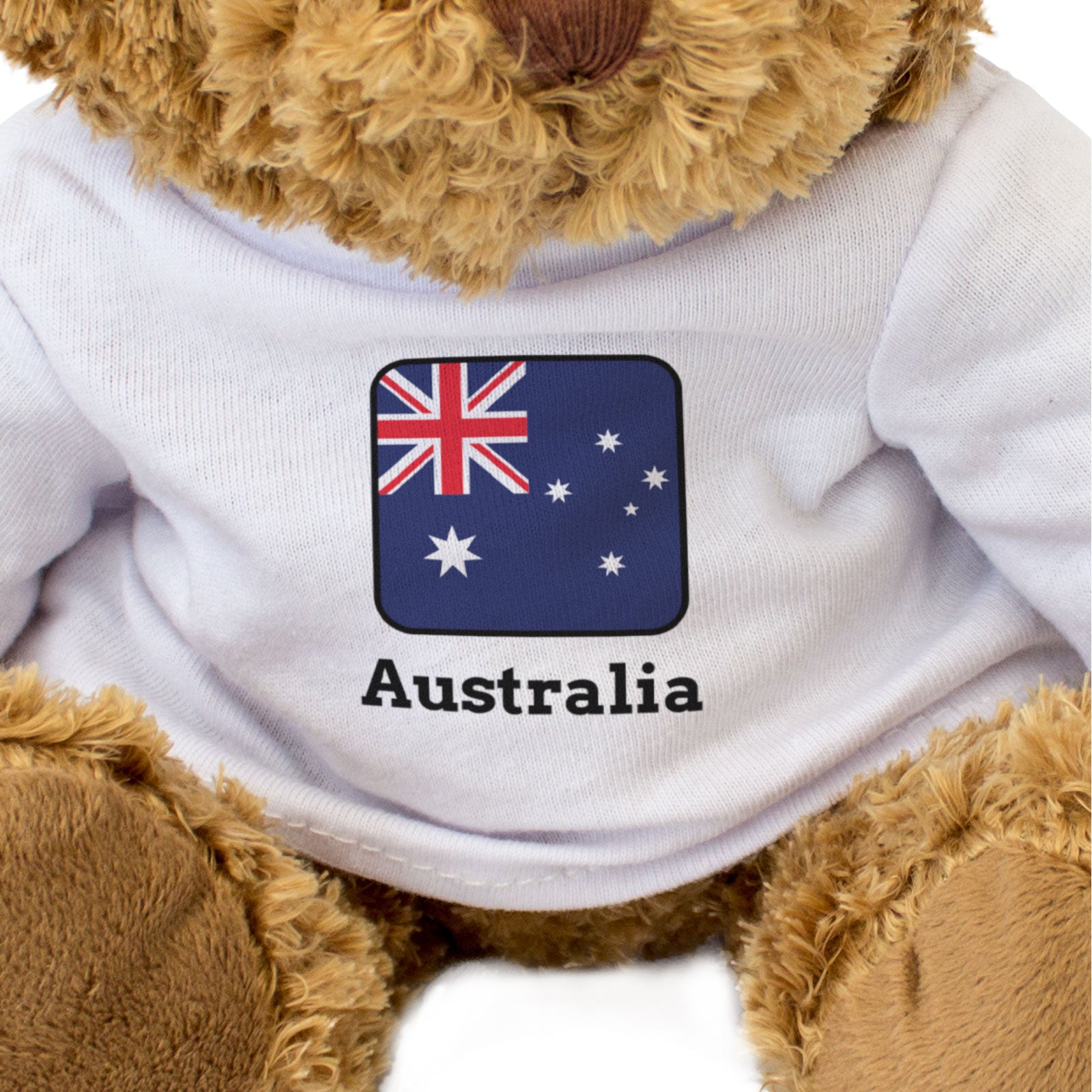AUSTRALIA FLAG SQUARE - Teddy Bear - Cute - Australian Souvenir Gift Present