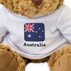 AUSTRALIA FLAG SQUARE - Teddy Bear - Cute - Australian Souvenir Gift Present