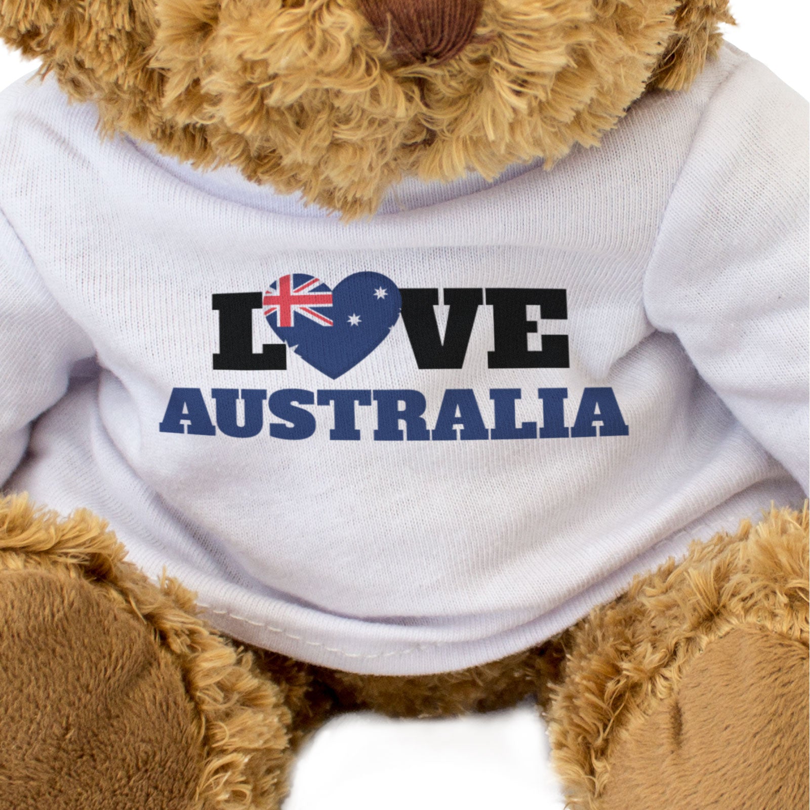 LOVE AUSTRALIA (FLAG HEART) - Teddy Bear - Cute Funny - Australian Gift Present