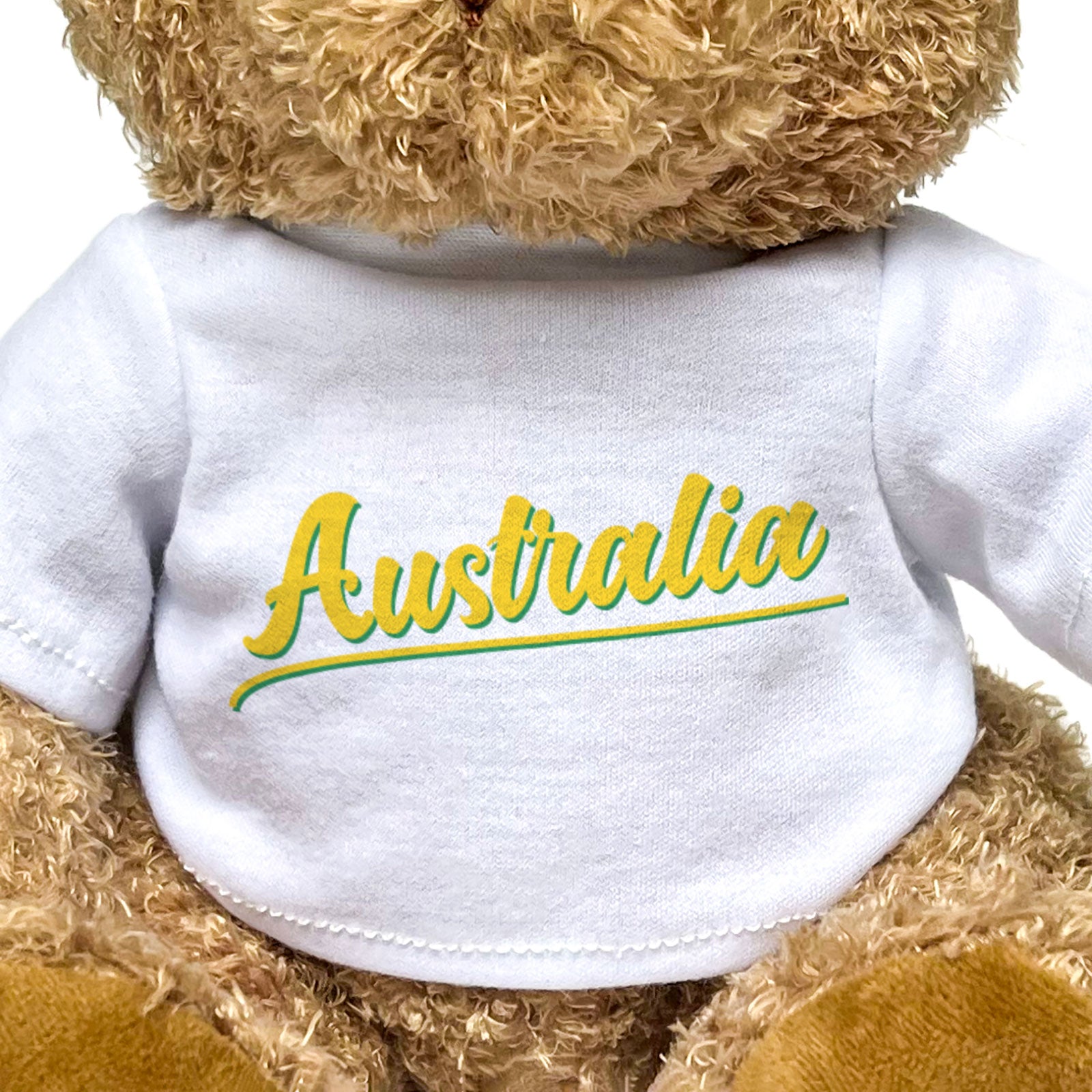AUSTRALIA (GOLD SCRIPT) - Teddy Bear - Cute Soft Funny - Aussie Gift Present