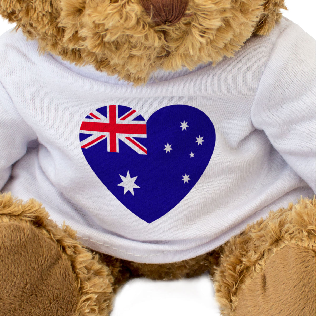 Australia Flag Heart - Teddy Bear