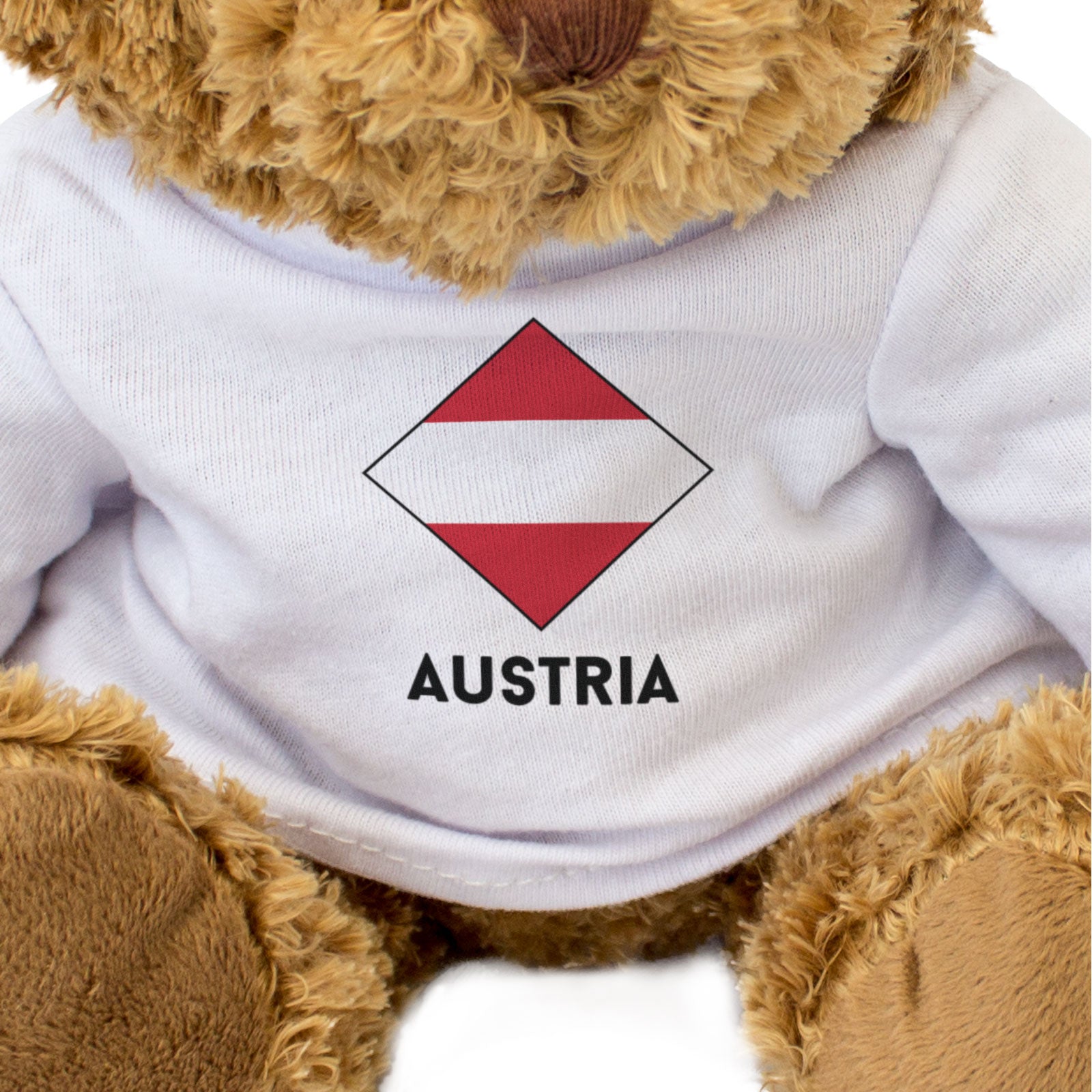 AUSTRIA FLAG DIAMOND - Teddy Bear - Cute Funny Austrian Souvenir Gift Present