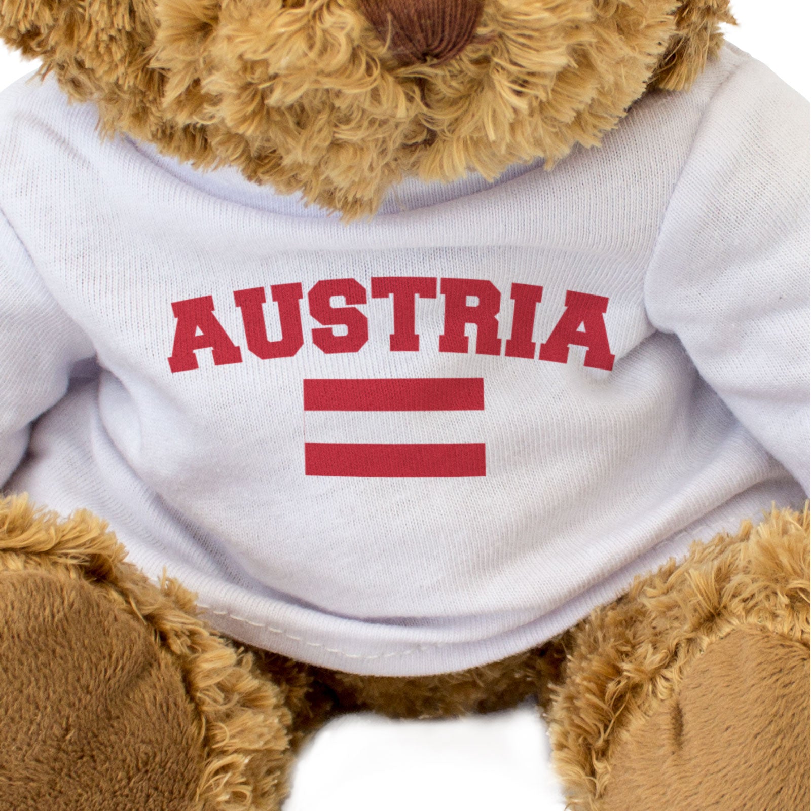 AUSTRIA + FLAG - Teddy Bear - Cute Funny Soft - Austrian Souvenir Gift Present