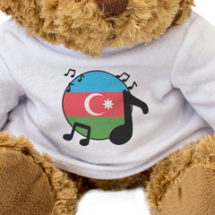 AZERBAIJAN FLAG (MUSICAL NOTES) - Teddy Bear - Azeri Music Fan Gift Present