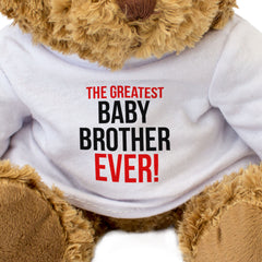 THE GREATEST BABY BROTHER EVER - Teddy Bear - Cute Cuddly Soft - Gift Present