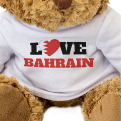 LOVE BAHRAIN (FLAG HEART) - Teddy Bear - Cute Funny - Souvenir Gift Present