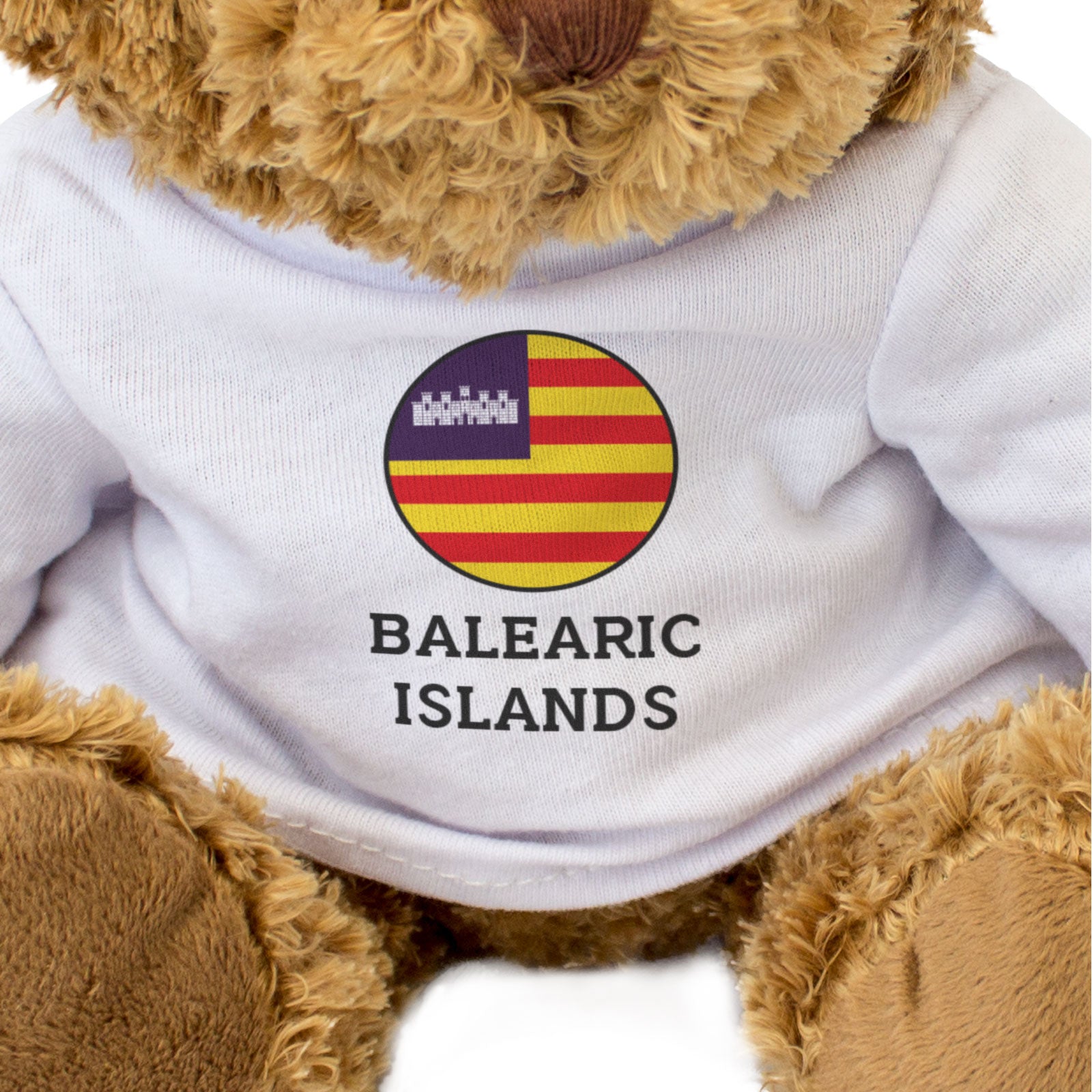BALEARIC ISLANDS FLAG ROUNDEL - Teddy Bear - Cute - Spain Souvenir Gift Present