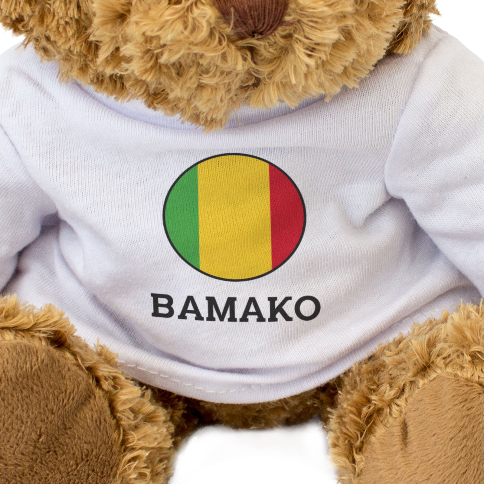 BAMAKO (MALI FLAG ROUNDEL) - Teddy Bear - Cute Cuddly Soft - Funny Gift Present