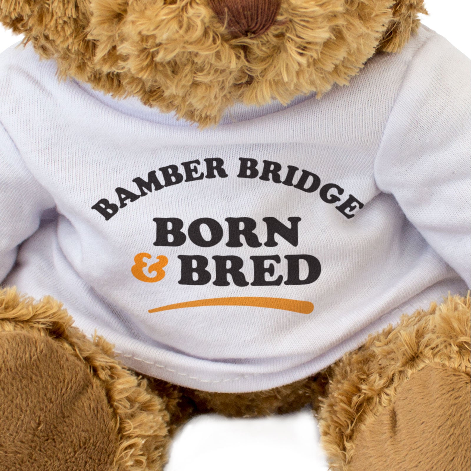 BAMBER BRIDGE BORN & BRED - Teddy Bear - Cute Cuddly Soft - Gift Present