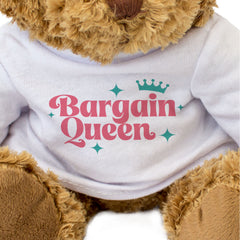 BARGAIN QUEEN - Teddy Bear - Cute Cuddly Soft Adorable - Funny Gift Present