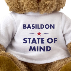 Basildon State of Mind teddy bear - close-up view