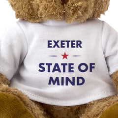 Exeter State of Mind teddy bear - close-up view