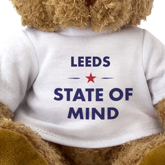 Leeds State of Mind teddy bear - close-up view