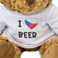 I LOVE BEER (CZECH FLAG) - Teddy Bear - Cute Funny Soft - Souvenir Gift Present
