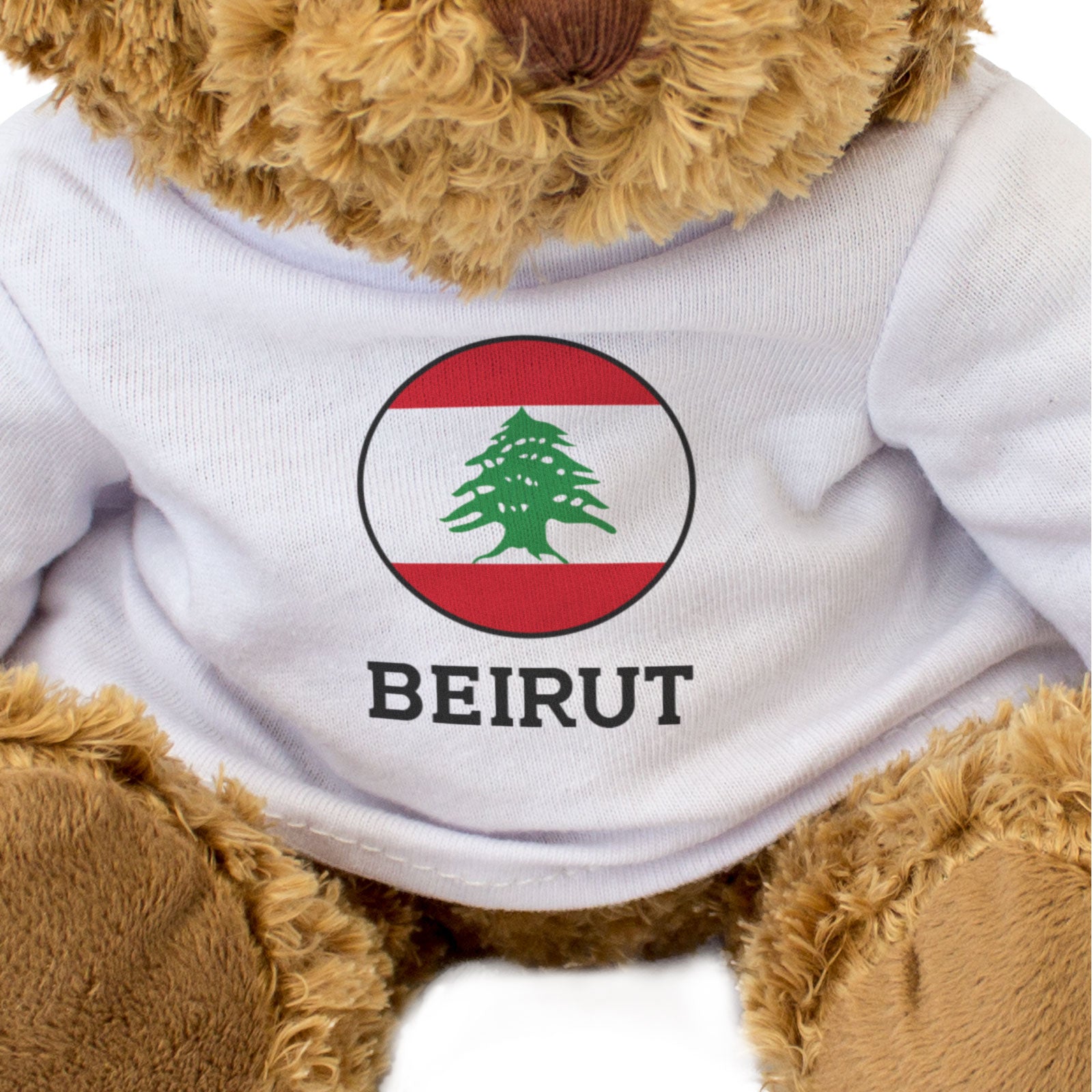BEIRUT (LEBANON FLAG ROUNDEL) - Teddy Bear - Funny Souvenir Gift Present