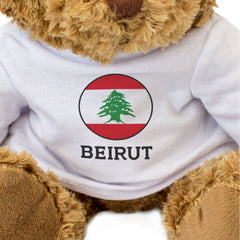 BEIRUT (LEBANON FLAG ROUNDEL) - Teddy Bear - Funny Souvenir Gift Present