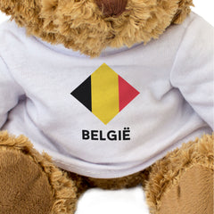BELGIË FLAG DIAMOND - Teddy Bear - Cute Funny Belgium Souvenir Gift Present