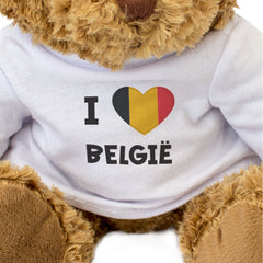 I Love België Flag - Teddy Bear - Belgium Fan Gift Present