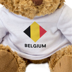 BELGIUM FLAG DIAMOND - Teddy Bear - Cute Funny Belgian Souvenir Gift Present