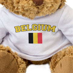 BELGIUM + FLAG - Teddy Bear - Cute Funny Soft - Belgian Souvenir Gift Present