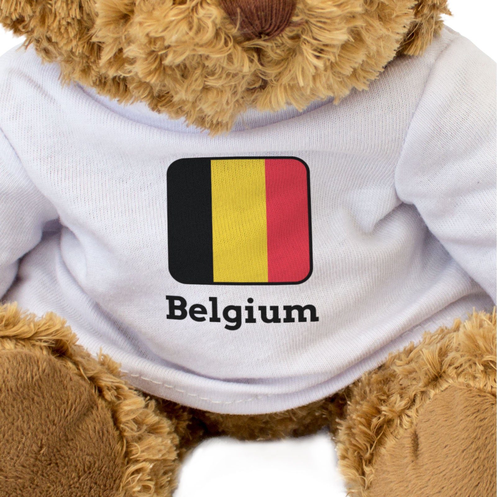 BELGIUM FLAG SQUARE - Teddy Bear - Cute Funny - Belgian Souvenir Gift Present