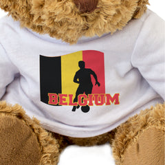 BELGIUM FLAG (FOOTBALL) - Teddy Bear - Cute - Belgian Soccer Fan Gift Present