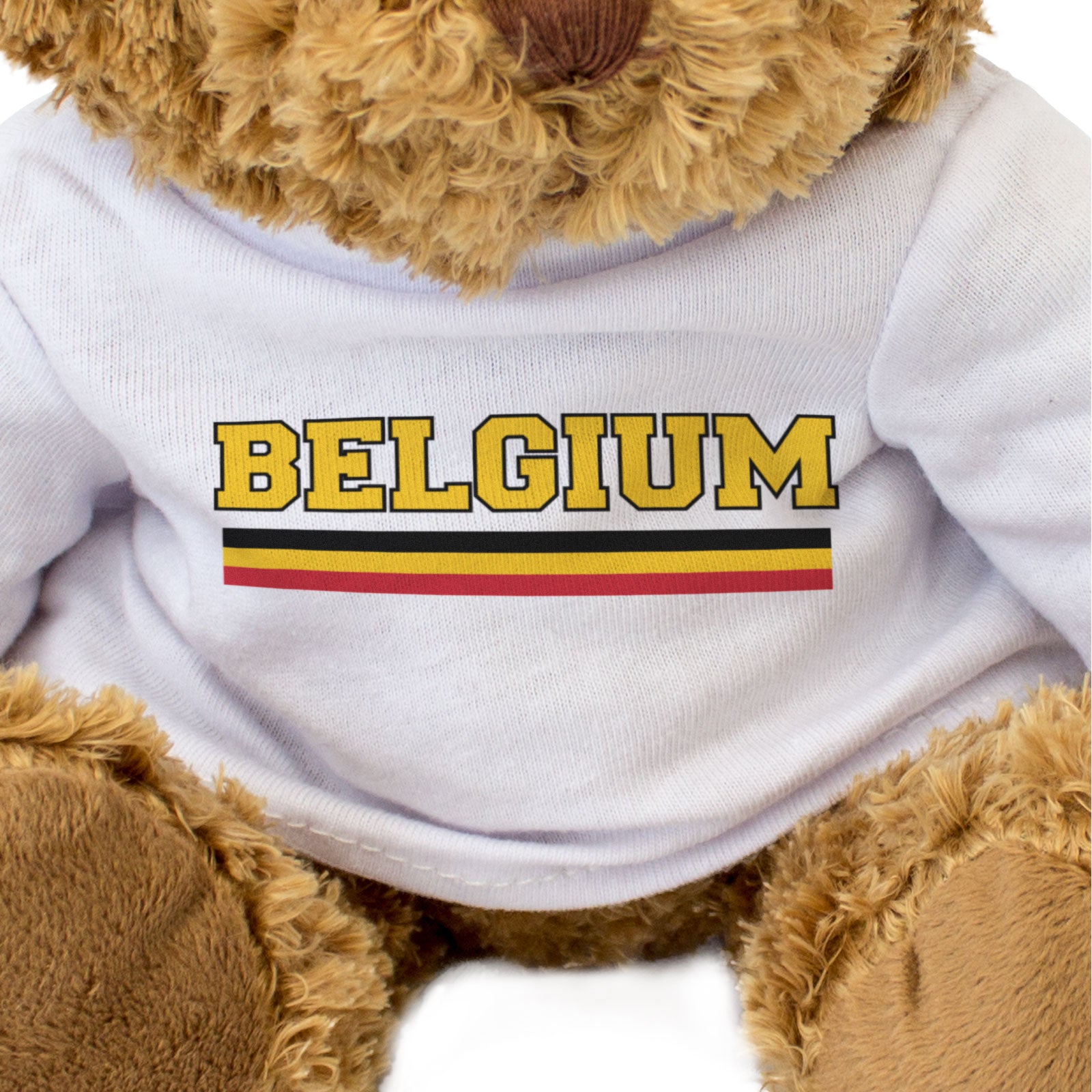 BELGIUM FLAG STRIPES - Teddy Bear - Cute Funny - Belgian Souvenir Gift Present