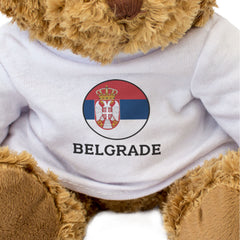 BELGRADE (SERBIA FLAG ROUNDEL) - Teddy Bear - Cute Funny Souvenir Gift Present