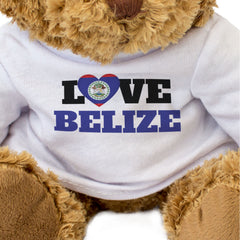 LOVE BELIZE (FLAG HEART) - Teddy Bear - Cute Funny - Souvenir Gift Present