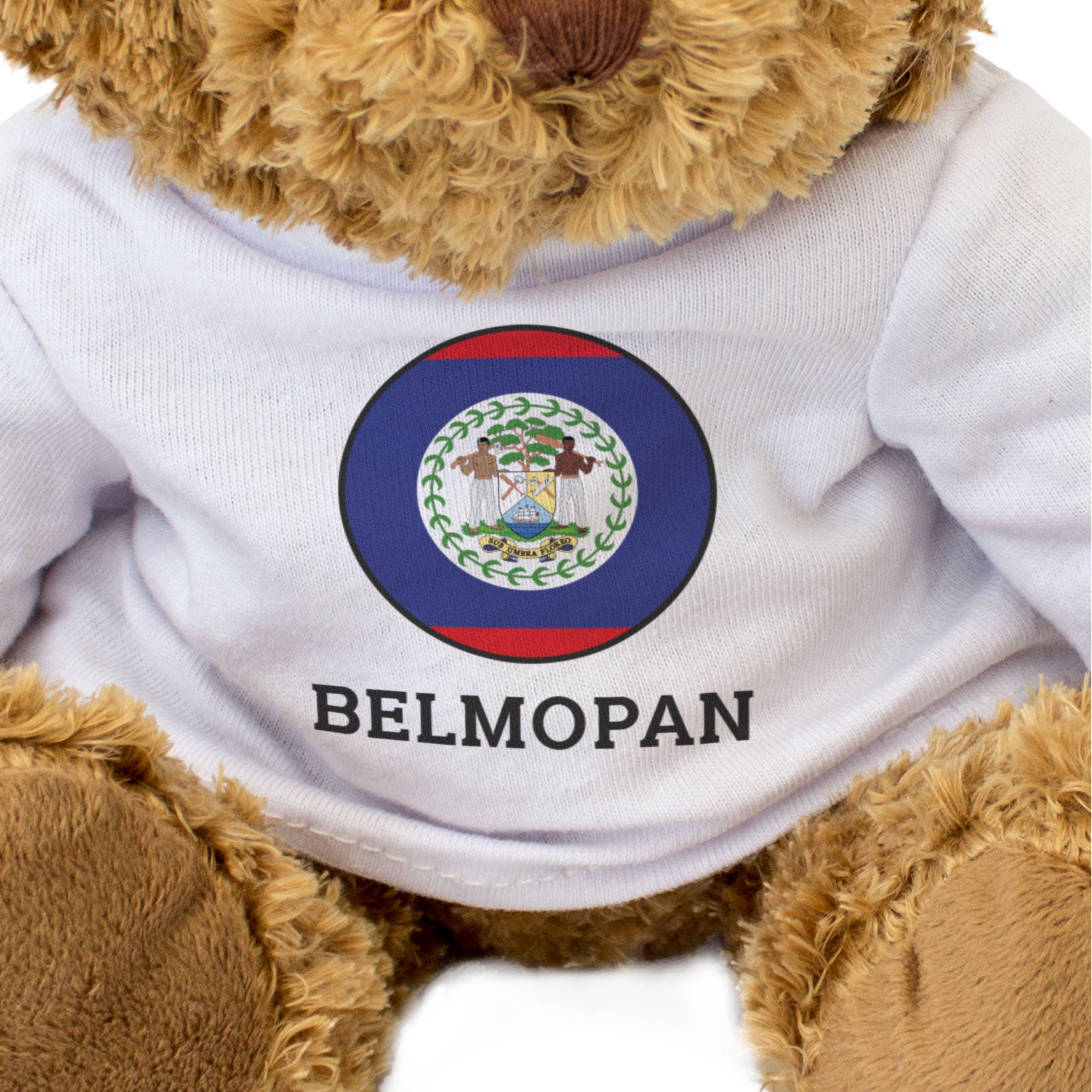BELMOPAN (BELIZE FLAG ROUNDEL) - Teddy Bear - Cute - Souvenir Gift Present