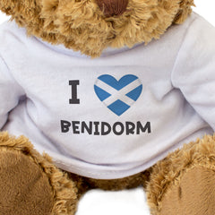 I LOVE BENIDORM (SCOTLAND FLAG) - Teddy Bear - Cute - Funny Holiday Gift Present