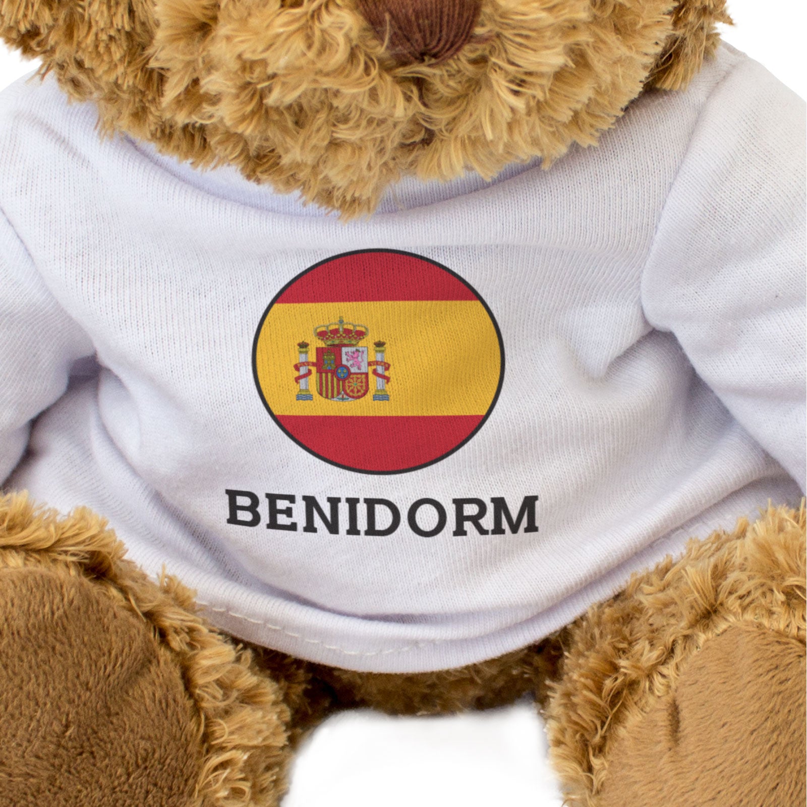 BENIDORM (SPAIN FLAG ROUNDEL) - Teddy Bear - Cute Spanish Souvenir Gift Present