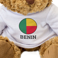 BENIN FLAG ROUNDEL - Teddy Bear - Cute Cuddly Soft - Beninese Gift Present