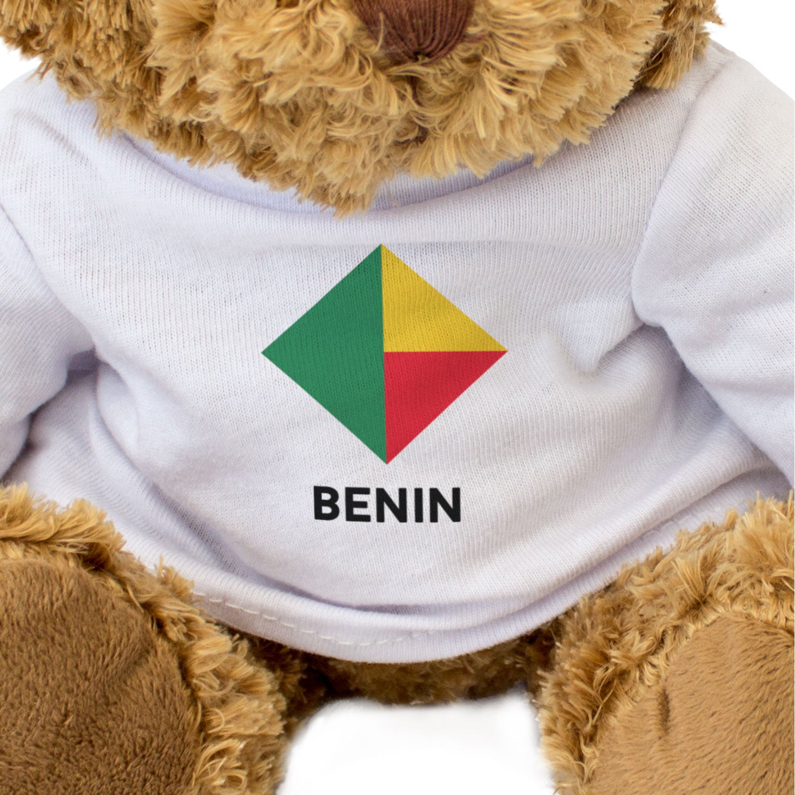BENIN FLAG DIAMOND - Teddy Bear - Cute Soft Funny Souvenir Gift Present