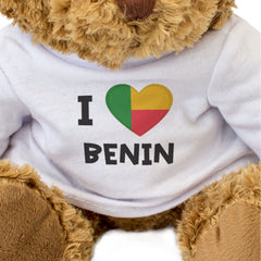 I Love Benin Flag - Teddy Bear