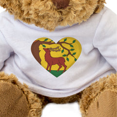 BERKSHIRE FLAG HEART - Teddy Bear - Cute Cuddly Soft - Gift Present