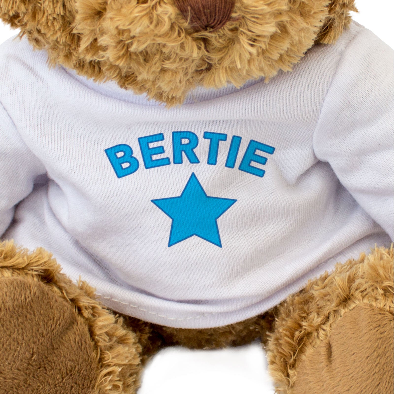 BERTIE (BLUE STAR) - Teddy Bear - Cute Cuddly Soft Adorable - Funny Gift Present