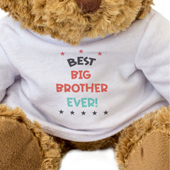 BEST BIG BROTHER EVER (STARS) - Teddy Bear - Cute Soft - Funny Gift Present